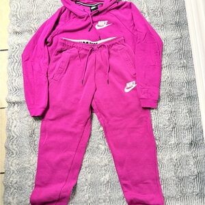 Nike Kids Fuchsia Sweatpants & Hoodie Set